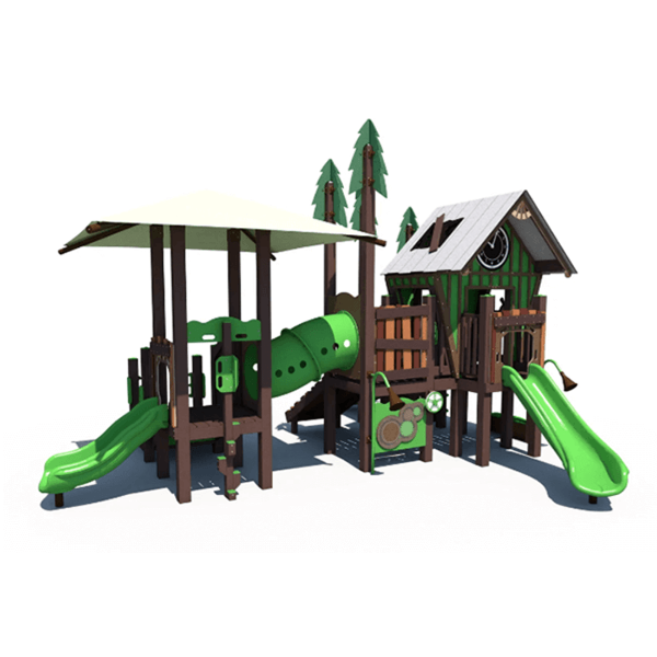 RFX-30169 - Treehouse Hideaway Haven Eco Friendly Playground Equipment - Ages 2 to 5 yr