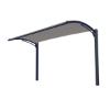 Custom Fabric Arched Cantilever Shade Structure with Steel Frame