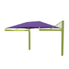 Custom Fabric Suspended Cantilever Shade Structure with 16' Steel Frame