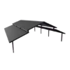 Duo-Top Gable End Metal Top Park Shelter with 7' 6" Entry Height