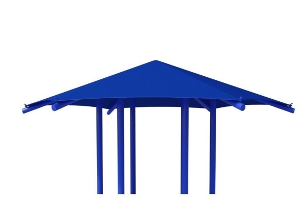 Custom Modular Shade Structure for Playground Equipment - Hexagon