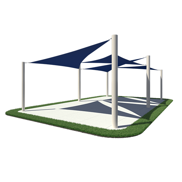 Custom Designs Sail Fabric Shade Structure