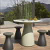 36" Round Baobab M Dining Resort Patio Table - Quick Ship - Color: Ivory