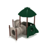 Treetop Connection Playground Tunnel with forest theme for ages 6 months to 5 years, featuring crawl tube and canopy