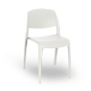 White - Smart Stacking Polypropylene Dining Chair - 9.1 lbs. 