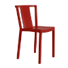 Red - Neutra Stacking Polypropylene Armless Dining Chair - 7.1 lbs.