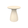 16" Round Baobab S Patio Side Table with HPL Top - Ivory