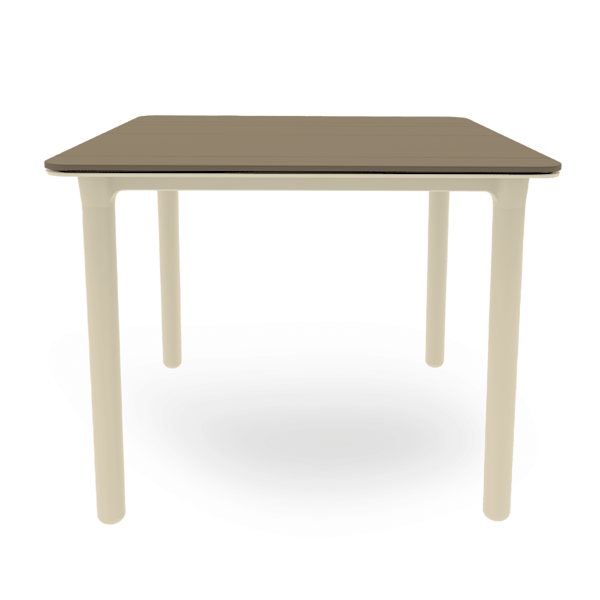 	Sand - 35.4” Square NOA Patio Table with Polypropylene Top and Fiberglass Legs - 26.1 lbs.