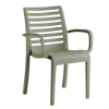 Astoria Stacking Plastic Resin Dining Arm Chair - Forest Green 