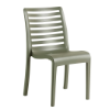 Astoria Stacking Plastic Resin Dining Armless Chair - Forest Green 