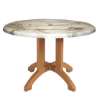 42" Round Atlanta Almeria Decor Plastic Resin Table