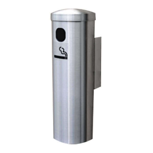 12" Glaro Deluxe Wall Aluminum Mount Cigarette Disposal