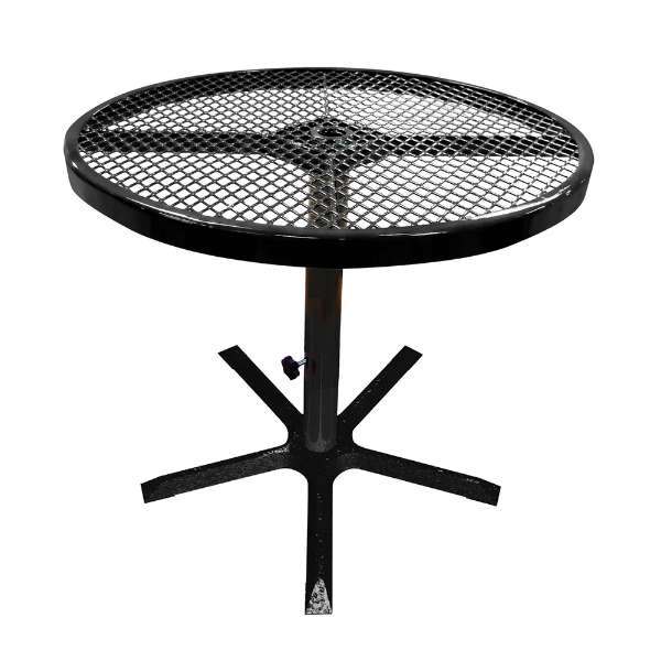 36" Expanded Round Patio Thermoplastic Coated Dining Height Table