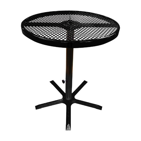 36" Expanded Round Patio Thermoplastic Coated Bar Height Table