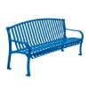 8 Ft. Northgate Ribbed Style Thermoplastic Steel Bench