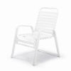 R50 - Resort Stackable Vinyl Strap Patio Dining Chair - Front
