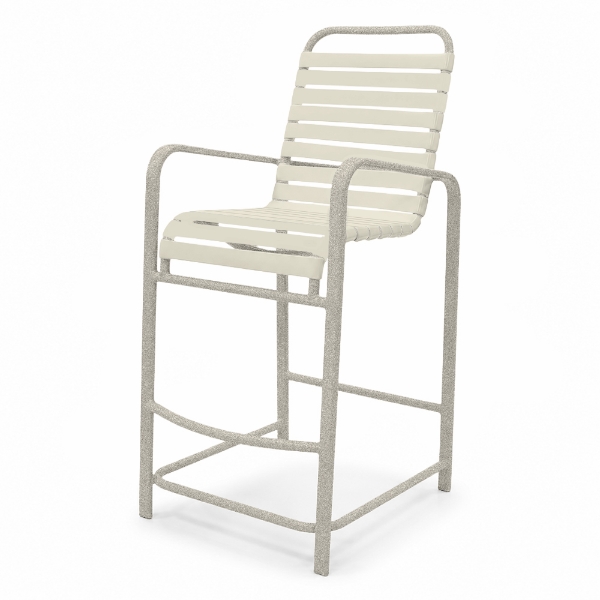 R75 - Resort Vinyl Strap Patio Bar Chair - 15 lbs.