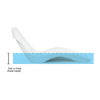 Forma luxury in-pool chaise lounge shown at the recommended 9-inch water depth