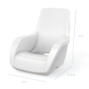 Forma commercial in-pool lounge chair measuring 31 inches high, 31 inches wide, and 37.4 inches long