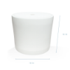Forma in-pool hospitality side table measuring 18 inches wide and 16 inches high