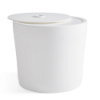 Forma in-pool hospitality side table with removable lid revealing the internal storage compartment