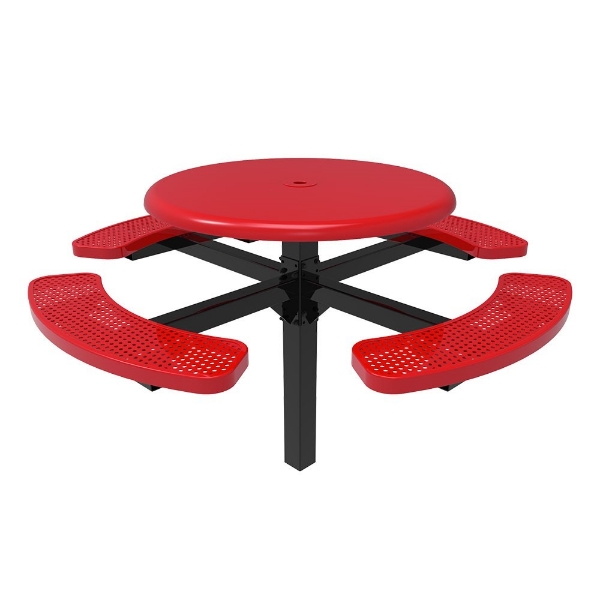 Perforated Steel  - Red - In Ground