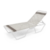 Classic Vinyl Strap Chaise Lounge
