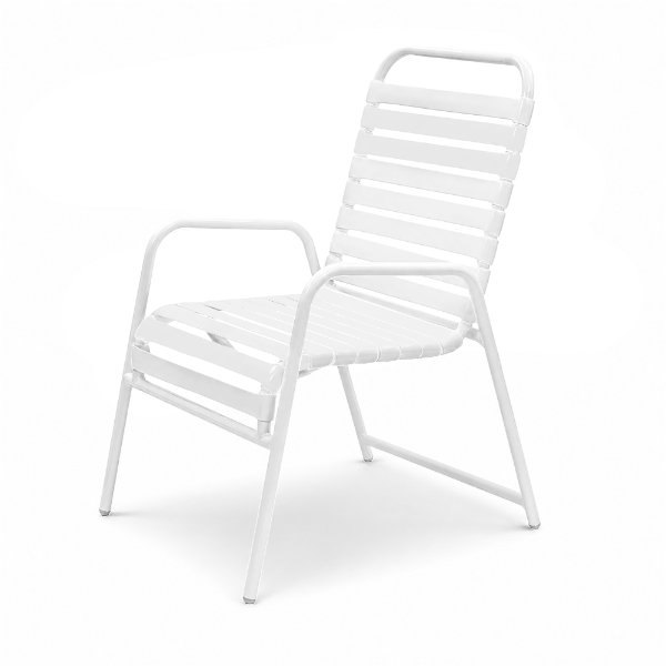 C50 - St. Maarten II Stackable Vinyl Strap Dining Patio Chair