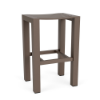 Skyline all-aluminum backless commercial outdoor bar stool with Textured Espresso finish and compact bar-height design