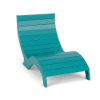 Front three-quarter view of the Aqua MGP Ledge commercial in-pool sand chair in an Aruba teal finish.