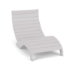 Front three-quarter view of the Aqua MGP Ledge commercial in-pool sand chair in a clean white finish.