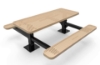 Picture of RHINO 6 ft. Thermoplastic Coated Perforated Steel Double Pedestal Picnic Table
