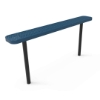 Picture of RHINO 6 Ft. Thermoplastic Coated Perforated Steel Pedestal Bench Without Back