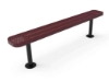 Picture of RHINO 6 Ft. Thermoplastic Coated Perforated Steel Pedestal Bench Without Back