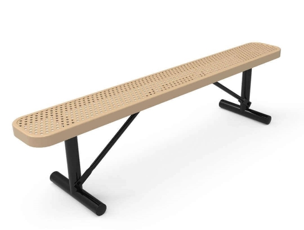 RHINO 6 Ft. Thermoplastic Polyolefin Coated Portable Bench Without Back