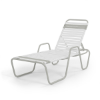 St. Maarten II Standard Stackable Vinyl Strap Chaise