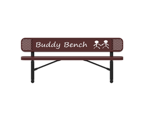 RHINO Series Rectangular Thermoplastic Buddy Bench – 4 Foot, 6 Foot, or 8 Foot - Quick Ship